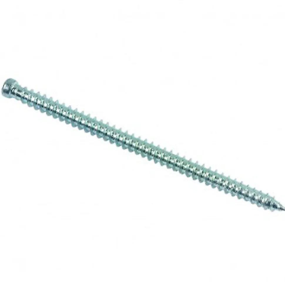 Vis béton pour fixation de châssis tête cylindrique réduite Torx T30 Zingué - 7,5 x 202 mm- Vendu par 100