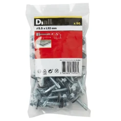 Vis de bardage zinguée 5,5x32 mm - 50 pièces