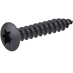 Vis de charnière zinguée noire 3,5x40 mm - 20 pièces