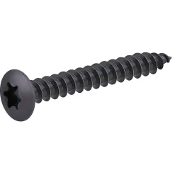 Vis de charnière zinguée noire 7x50 mm - 200 pièces