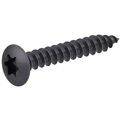 Vis de charnière zinguée noire 7x50 mm - 20 pièces