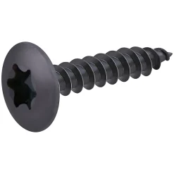Vis de charnière zinguée noire 6x30 mm - 200 pièces