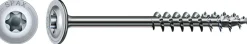 Vis de charpente tête ronde Spax Wirox 8 x 140 mm filetage partiel - 50 pièces
