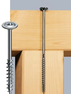 Vis de charpente tête ronde Spax Wirox 8 x 160 mm filetage partiel - 50 pièces
