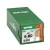 Vis de charpente tête ronde Spax Wirox 6 x 80 mm filetage total - 100 pièces