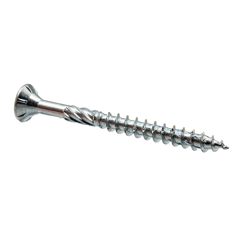Vis de construction bois Klimas à tête fraisée Torx, zinguées blanches 4 x 30 mm 500 St.
