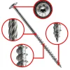 Vis de construction bois Klimas à tête large Torx zinguées blanches 10 x 180 mm 25 pcs