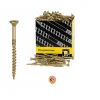 Vis de construction en bois Domax à tête fraisée, zinguée jaune, 6 x 80 mm 200 pcs
