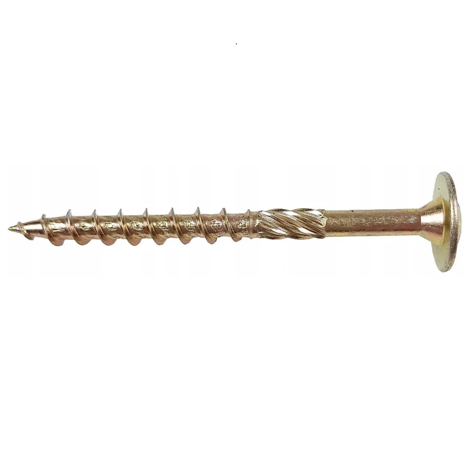 Vis de construction en bois Domax à tête disque, zinguée jaune, 5 x 70 mm 200 pcs