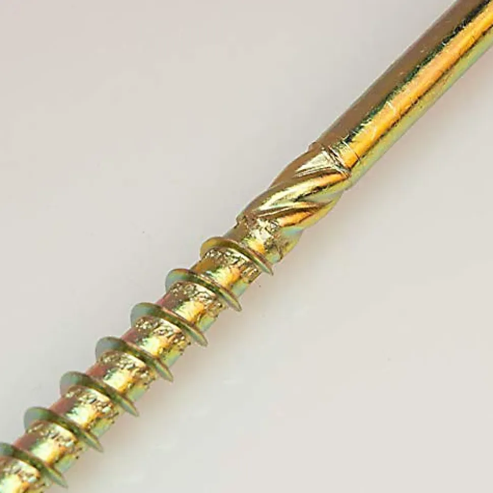 Vis de construction en bois Domax à tête disque, zinguée jaune, 5 x 70 mm 200 pcs
