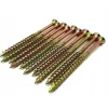 Vis de construction en bois Domax à tête fraisée, zinguée jaune, 4,5 x 70 mm, 200 pcs