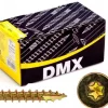 Vis de construction en bois Domax à tête fraisée, zinguée jaune, 4,5 x 60 mm, 200 pcs
