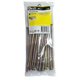 Vis de mise à niveau zinguée jaune 6x140 mm - 20 pièces