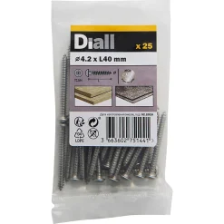 Vis de sécurité en acier inoxydable A2, 4,2x40 mm - 25 pièces