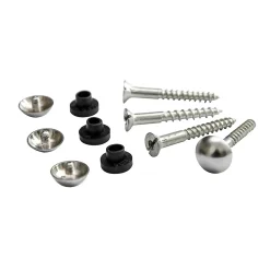 Vis fendue tête bombée pour miroir Diall, lot de 4