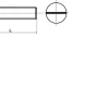 Vis métaux LENNIE tête cylindrique fendue diam. 4 x 16 mm - boîte de 500 - VMCF0401602B
