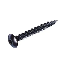 Vis penture étoile acier noir Ø 6 x 30 mm