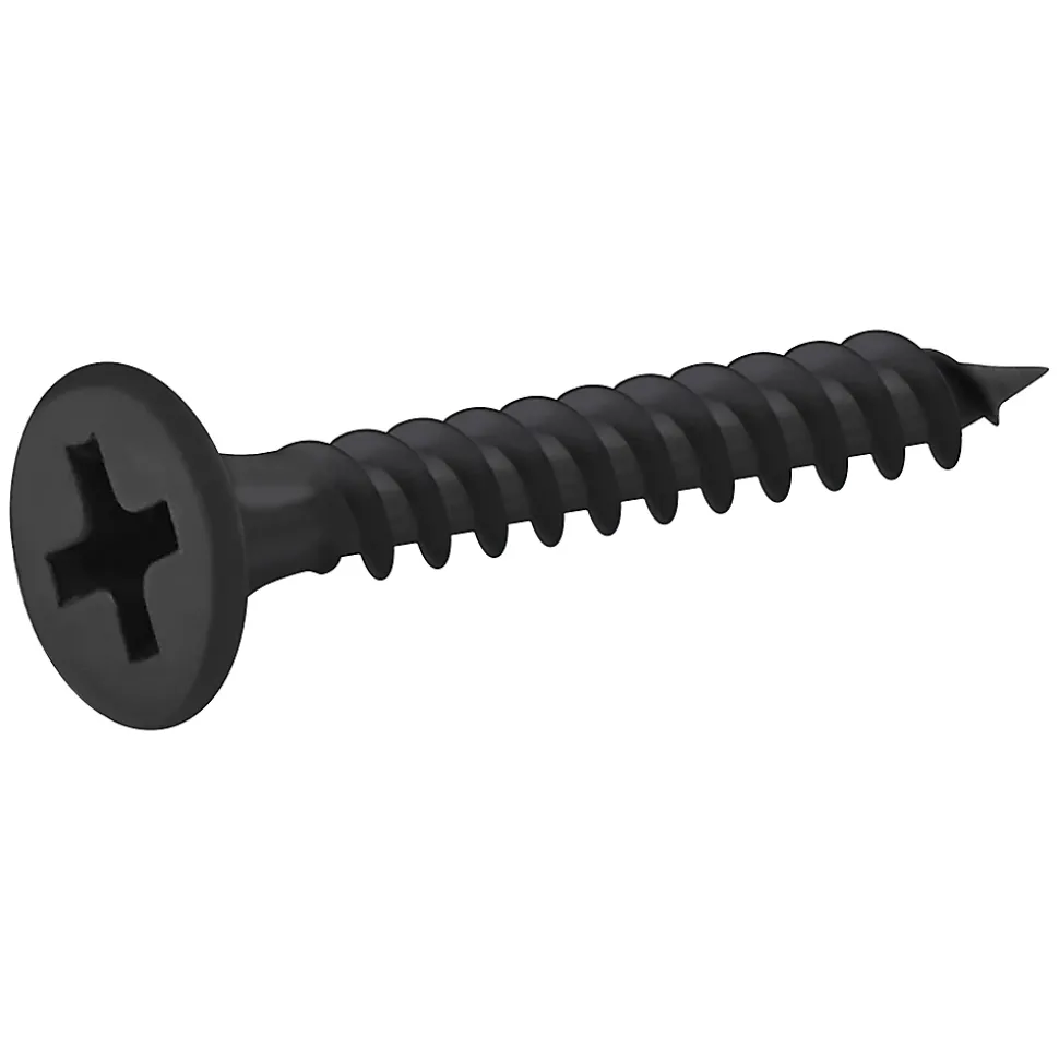 Vis pour plaque de plâtre (universelle), noir mat, 3,5x25 mm - 1000 pièces