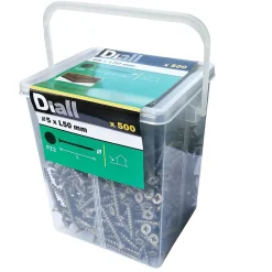 Vis pour terrasse Pozidriv acier 5 x 50 mm Diall, 500 pièces