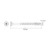 Vis pour terrasse Pozidriv acier 4,5 x 50 mm Diall, 500 pièces