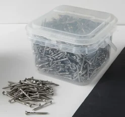 Vis pour terrasse Torx + 2 embouts acier inoxydable 5 x 50 mm, 1000 pièces