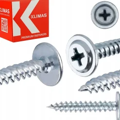 Vis pour tôle Klimas WPC tête bombée zinguées 4,2 x 19 mm 1000 pcs