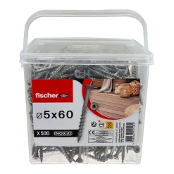 Vis terrasse inox A2 5 x 60 torx vendue par 500 pièces