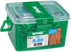 Vis terrasse tête cylindrique torx Spax 5x60 - 200 pièces