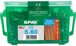 Vis terrasse tête cylindrique torx Spax 5x60 - 200 pièces