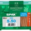 Vis terrasse tête cylindrique torx Spax 5x50mm - 230 pièces