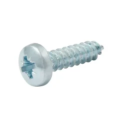 Vis zinguée autoperceuses à tête pozidriv 4,8x19 mm, 25 pièces