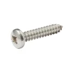 Vis zinguée autoperceuses à tête cylindrique acier inoxydable A2, 4,8x25 mm - 25 pièces