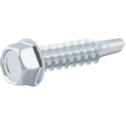 Vis zinguée autoperceuses à tête hexagonale, 5,5x25 mm - 100 pièces