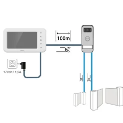 Visiophone filaire Avidsen Elia écran 7