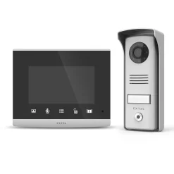 Visiophone filaire écran 4'' et touches tactiles platine de rue 70 mm - Compact - Extel - 720315