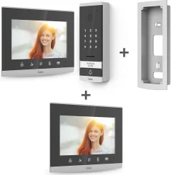 Visiophone filaire EXTEL Code 7 pouces / 18cm avec clavier à code intégré