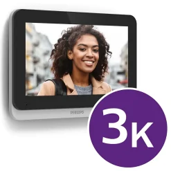 Visiophone Philips WelcomeEye Connect 3 + moniteur supplémentaire Connect 3