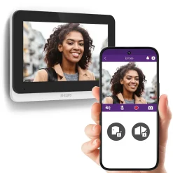 Visiophone Philips WelcomeEye Connect 3 + moniteur supplémentaire Connect 3