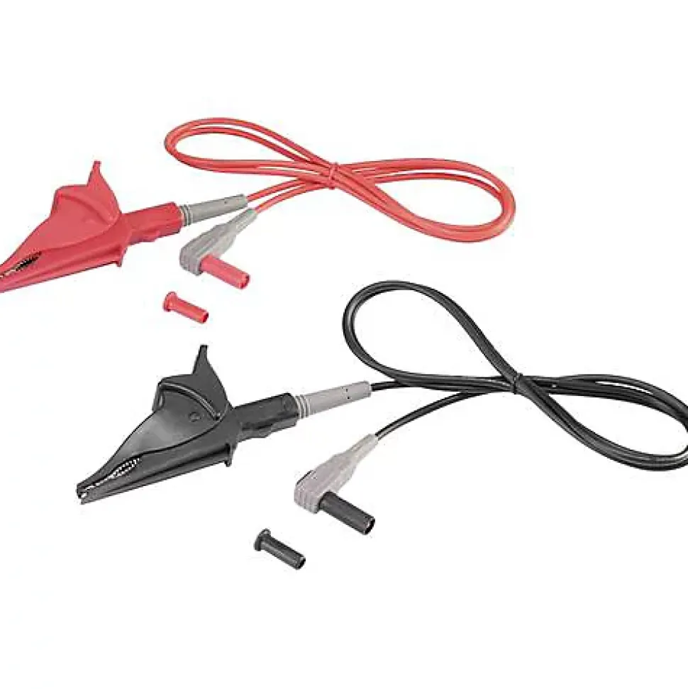 VOLTCRAFT MSL-507 Cordon de mesure 4 mm avec pince crocodile 1 m, 10 A, CAT III 1000 V CAT IV 600 V