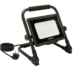 WAINGRO 50W : Projecteur de travail LED SMD 50W avec support de terre et câble 3m