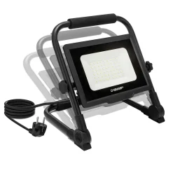 WAINGRO 50W : Projecteur de travail LED SMD 50W avec support de terre et câble 3m