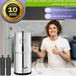 Weeplow(r) Earth 8.5L Édition Essentielle - système de filtration par gravité pour eau potable