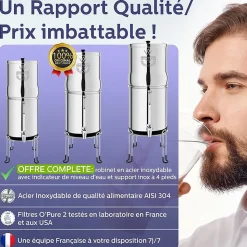 Weeplow(r) Neptune 11L - système de filtration par gravité pour eau potable