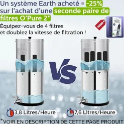 Weeplow(r) Venus 5.6L Édition Essentielle - système de filtration par gravité pour eau potable