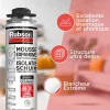 24x Mousse expansive 750ml RUBSON WhiteTeq isolation thermique et phonique Rubson