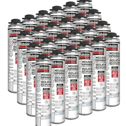 24x Mousse expansive 750ml RUBSON WhiteTeq isolation thermique et phonique Rubson
