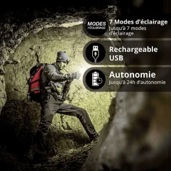 Xanlite - Baladeuse LED Rechargeable USB-C, 800 lumens - BL1200R