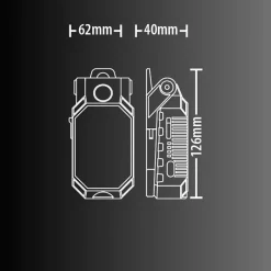 Xanlite - Baladeuse LED Rechargeable USB-C, 5 modes d'éclairage, 450 lumens - BL700R
