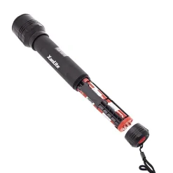 Xanlite - Lampe Torche LED Métallique, x3 Modes d'Eclairage, 1500 Lumens, Piles Incluses - TO1500L