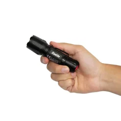 Xanlite - Lampe Torche LED Métallique, x3 Modes d'Eclairage, 300 Lumens, Piles Incluses - TO250S